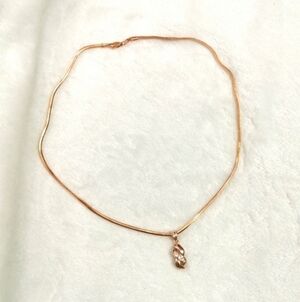 Faux Rose Gold Necklace fancy